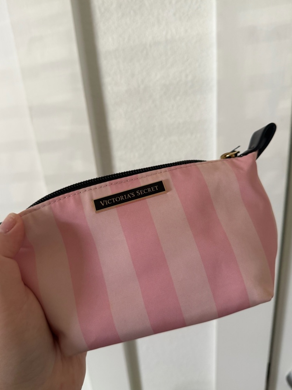 Victoria's Secret Pink Striped Cosmetic Pouch